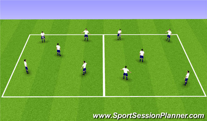 Football/Soccer Session Plan Drill (Colour): cometitive game