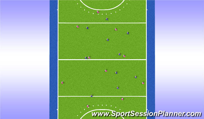 Hockey Session Plan Drill (Colour): Screen 5