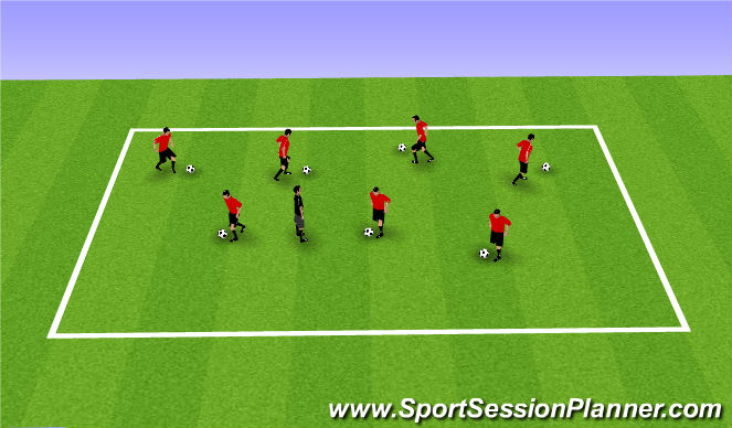 Football/Soccer Session Plan Drill (Colour): Cookie Monster