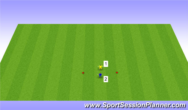 Football/Soccer Session Plan Drill (Colour): Mirror Game