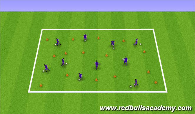 Football/Soccer Session Plan Drill (Colour): Memory Game