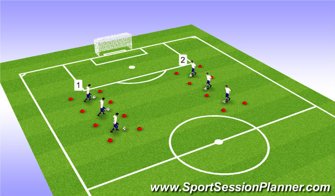 Football/Soccer Session Plan Drill (Colour): box hold up