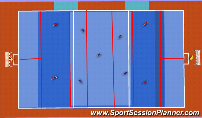 Futsal Session Plan Drill (Colour): Screen 3