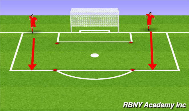 Football/Soccer Session Plan Drill (Colour): Warm Up
