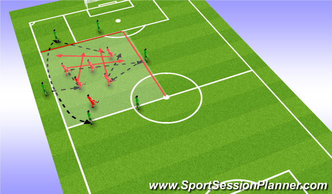 Football/Soccer Session Plan Drill (Colour): Screen 1