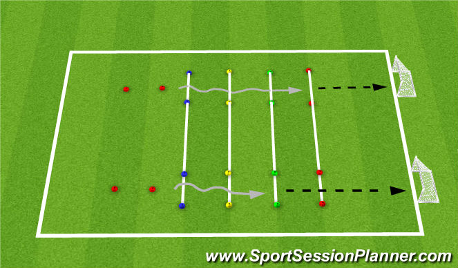Football/Soccer Session Plan Drill (Colour): Champions League