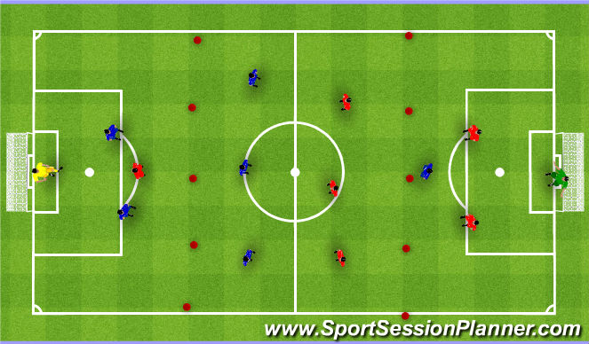 Football/Soccer Session Plan Drill (Colour): Screen 4