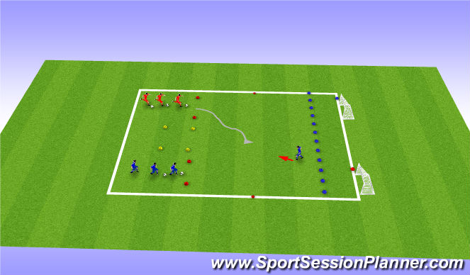 Football/Soccer Session Plan Drill (Colour): Screen 2