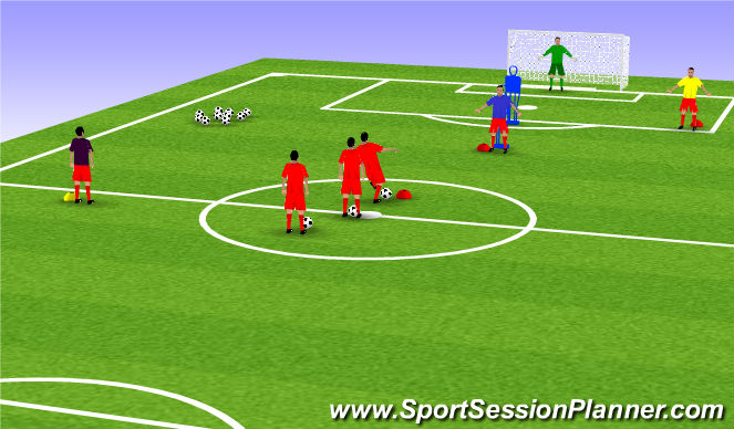 Football/Soccer: (begining) passing and move drill (Technical: Passing ...