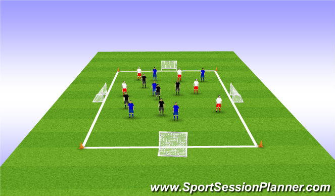 Football/Soccer Session Plan Drill (Colour): Screen 1