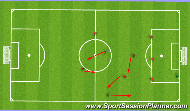 Football/Soccer Session Plan Drill (Colour): Throw In D