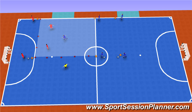 Futsal Session Plan Drill (Colour): Activty 2