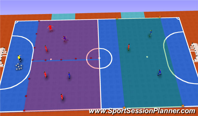 Futsal Session Plan Drill (Colour): Game