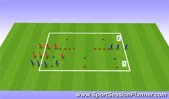 Football/Soccer Session Plan Drill (Colour): Part 1