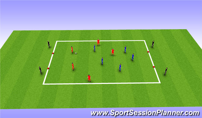 Football/Soccer Session Plan Drill (Colour): Part 3