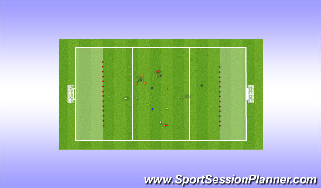 Fútbol Ejercicio del Plan de Sesiones (Color): Technical
