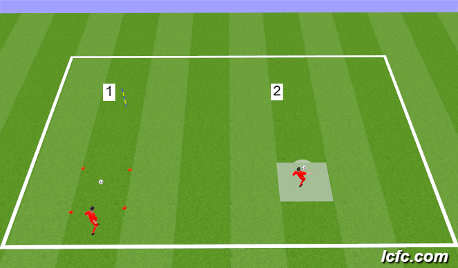 Football/Soccer Session Plan Drill (Colour): Warm Up