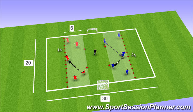 Football/Soccer Session Plan Drill (Colour): Screen 1