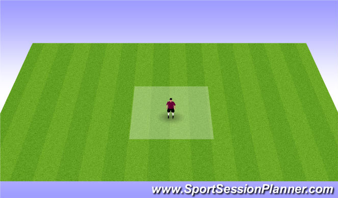 Football/Soccer Session Plan Drill (Colour): Warm up