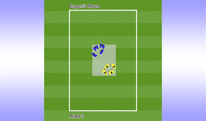 Football/Soccer Session Plan Drill (Colour): The reflection/The Cliff-hanger