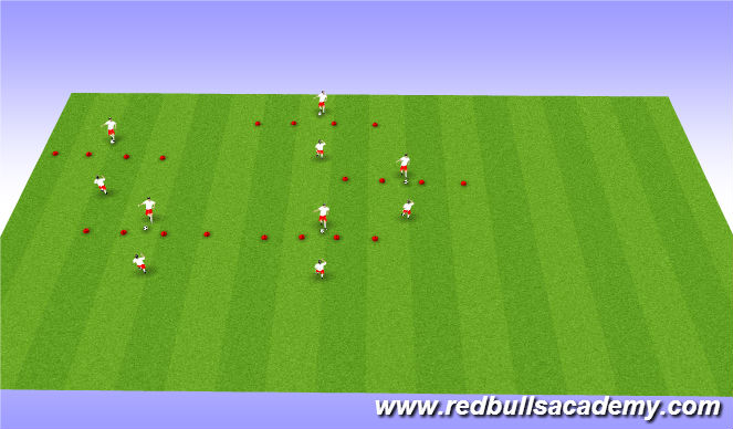 Football/Soccer Session Plan Drill (Colour): Main Theme 2: First touch game