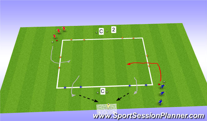 Football/Soccer Session Plan Drill (Colour): Warm Ups