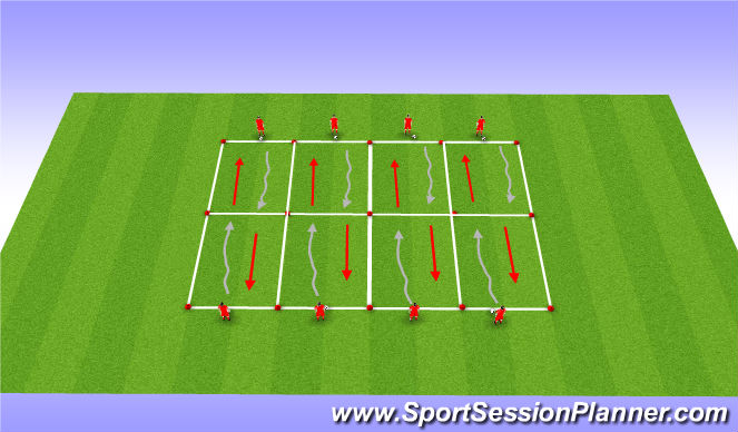 Football/Soccer Session Plan Drill (Colour): Ball Manipulation & Control