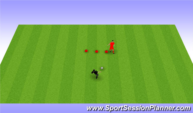 Football/Soccer Session Plan Drill (Colour): SAQ passing