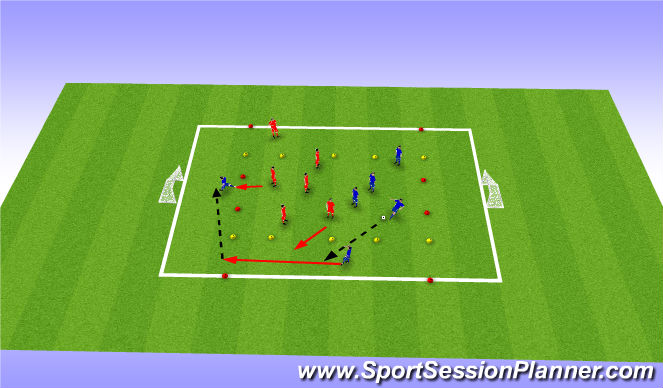 Football/Soccer Session Plan Drill (Colour): Screen 1