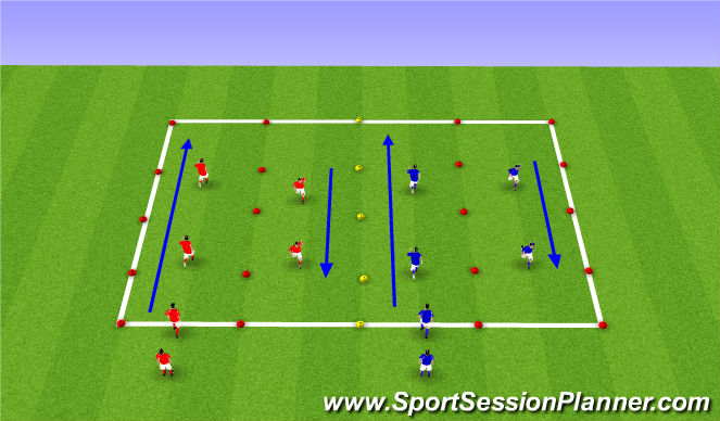 Football/Soccer Session Plan Drill (Colour): FIFA 11+