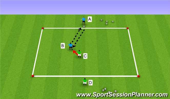 Football/Soccer Session Plan Drill (Colour): SSG