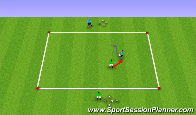 Football/Soccer Session Plan Drill (Colour): SSG