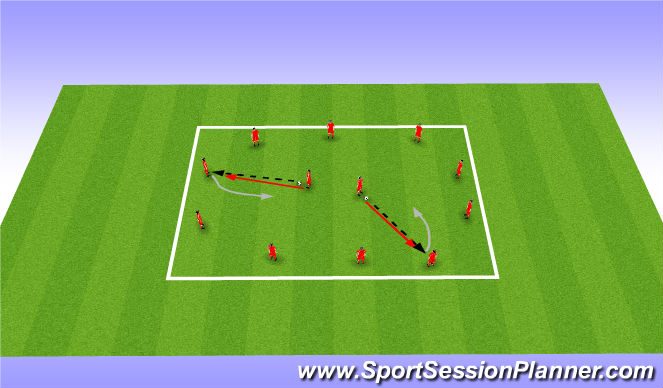 Football/Soccer Session Plan Drill (Colour): Warm Up
