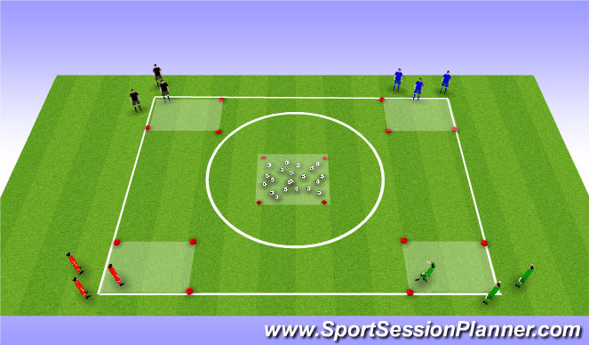 Football/Soccer Session Plan Drill (Colour): Robin Hood