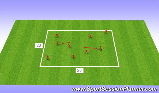 Football/Soccer Session Plan Drill (Colour): Technical