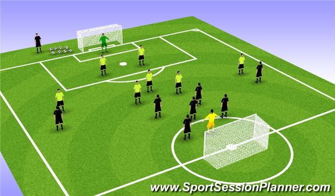 Football/Soccer Session Plan Drill (Colour): Game Training