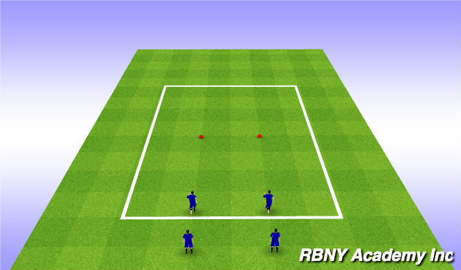 Football/Soccer Session Plan Drill (Colour): Warm Up