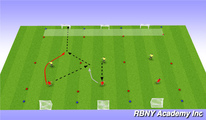 Football/Soccer Session Plan Drill (Colour): SSG