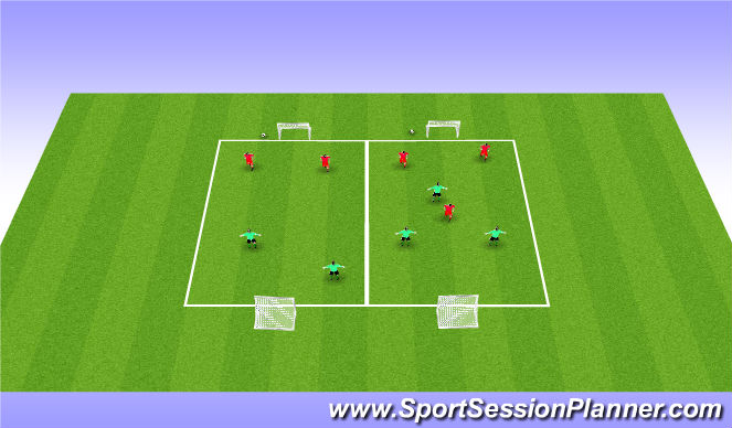 Football/Soccer Session Plan Drill (Colour): Activation