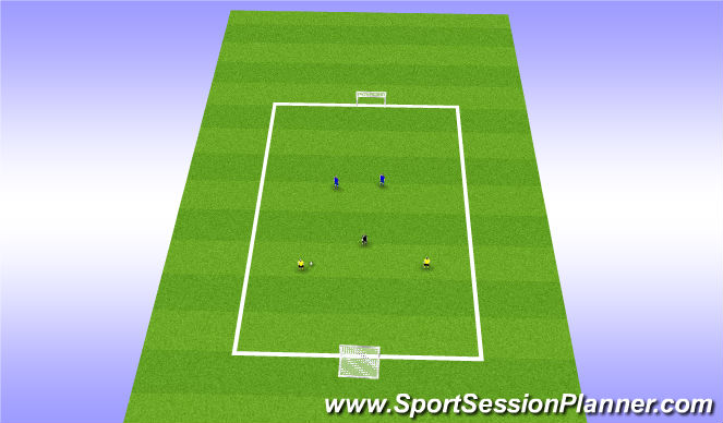 Football/Soccer Session Plan Drill (Colour): Positioning Game