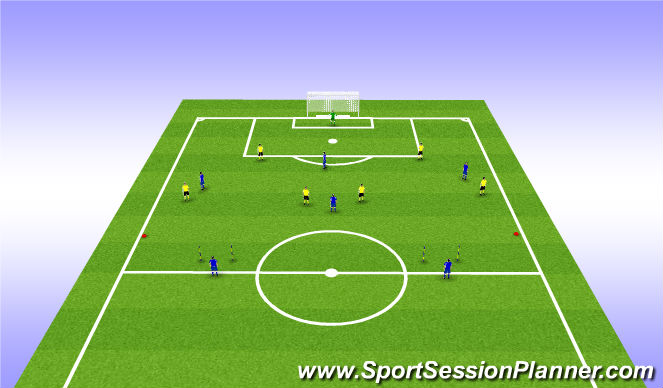 Football/Soccer Session Plan Drill (Colour): Game Training