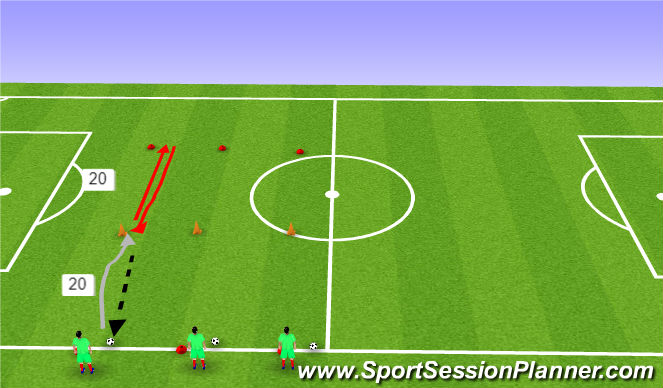 Football/Soccer Session Plan Drill (Colour): Screen 2