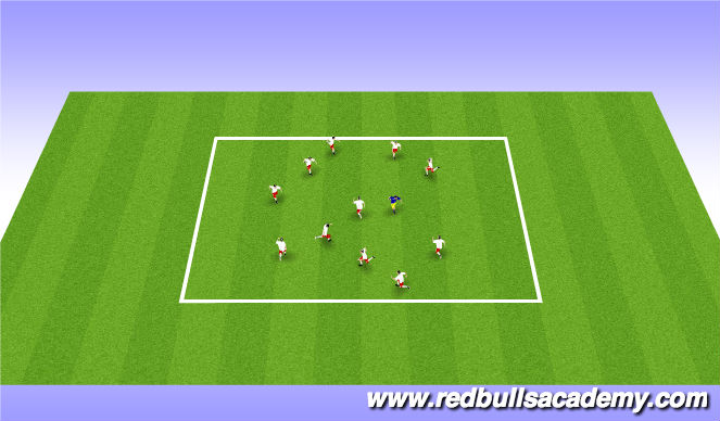 Football/Soccer Session Plan Drill (Colour): Main Theme II