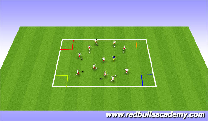 Football/Soccer Session Plan Drill (Colour): Main Theme IV