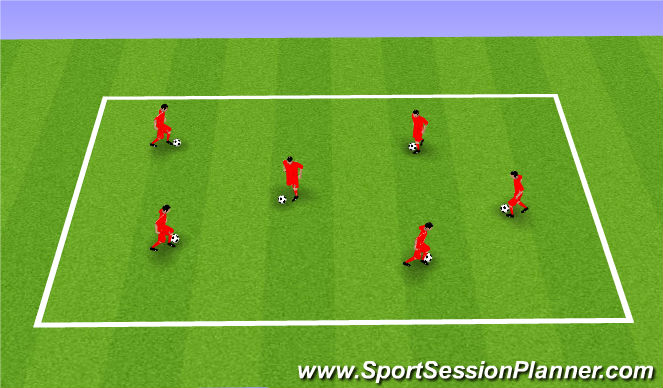 Football/Soccer Session Plan Drill (Colour): Marbles