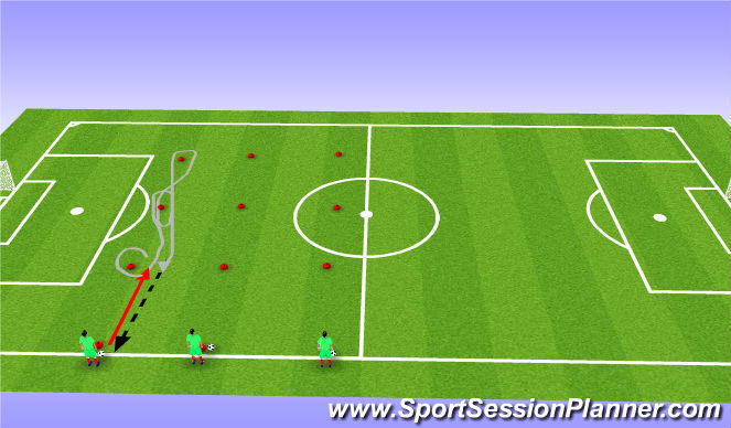 Football/Soccer Session Plan Drill (Colour): Screen 3