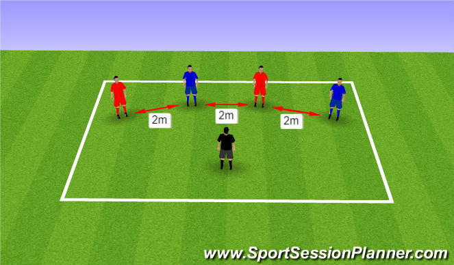 Football/Soccer Session Plan Drill (Colour): Static Stretching