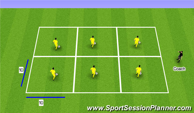 Football/Soccer Session Plan Drill (Colour): Fun Game: Red Light / Green Light