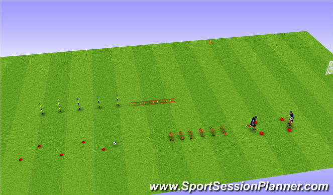 Football/Soccer Session Plan Drill (Colour): Animation 1