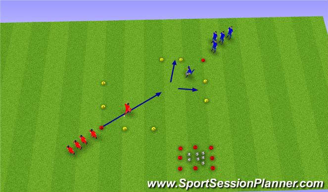 Football/Soccer Session Plan Drill (Colour): A2 D2